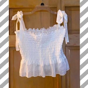 Lettuce tie strap top